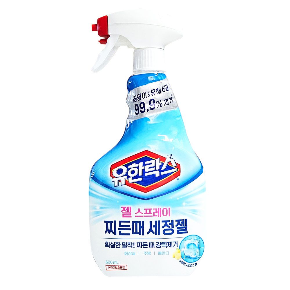 유한크로락스 유한락스 젤 스프레이 찌든때 세정젤 600ml
