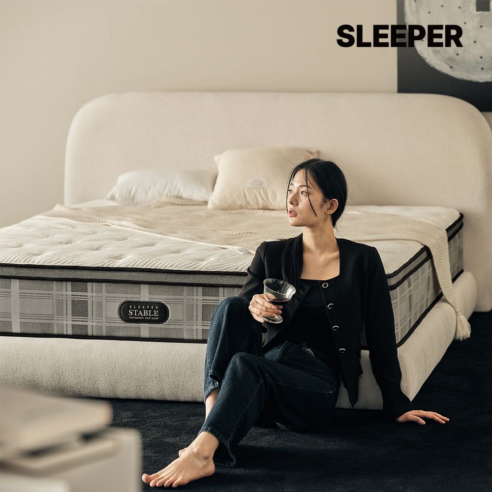 오늘의집 슬립퍼 스테이블 유로탑 라텍스 단단한 하드 매트리스 (S/SS/Q/K/LK)