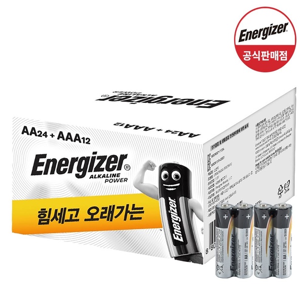 알카라인 건전지 혼합 36입 (AA 24입+AAA12입)