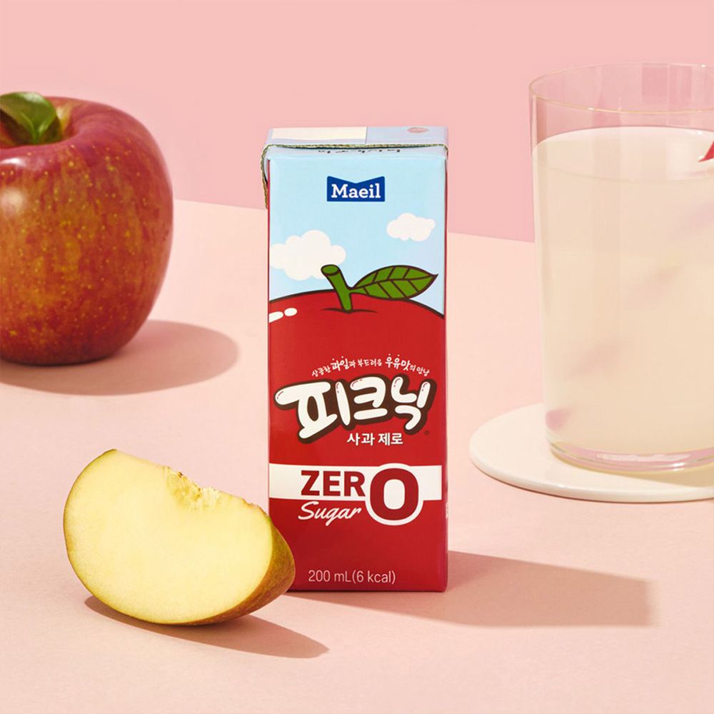 매일유업 피크닉 사과 제로 200ml 24팩