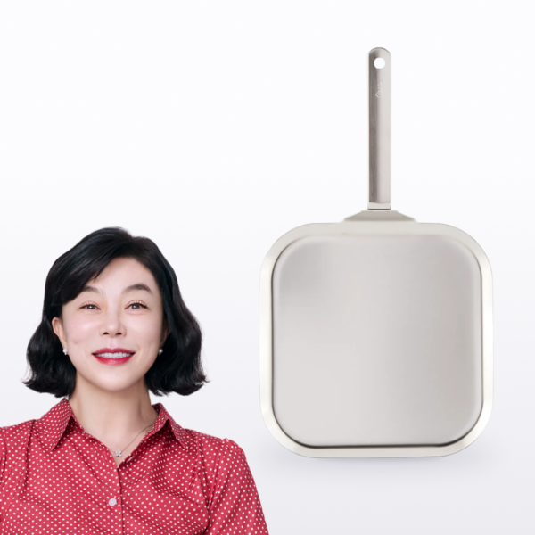 무연마제 스테인리스 통5중 사각팬 28cm