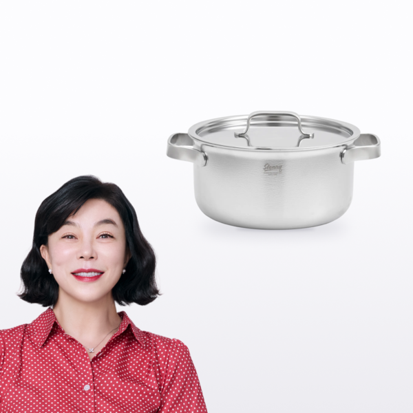 무연마제 스테인리스 통5중 양수냄비 20cm