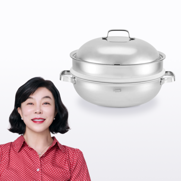 무연마제 스테인리스 통5중 파티웍 28cm