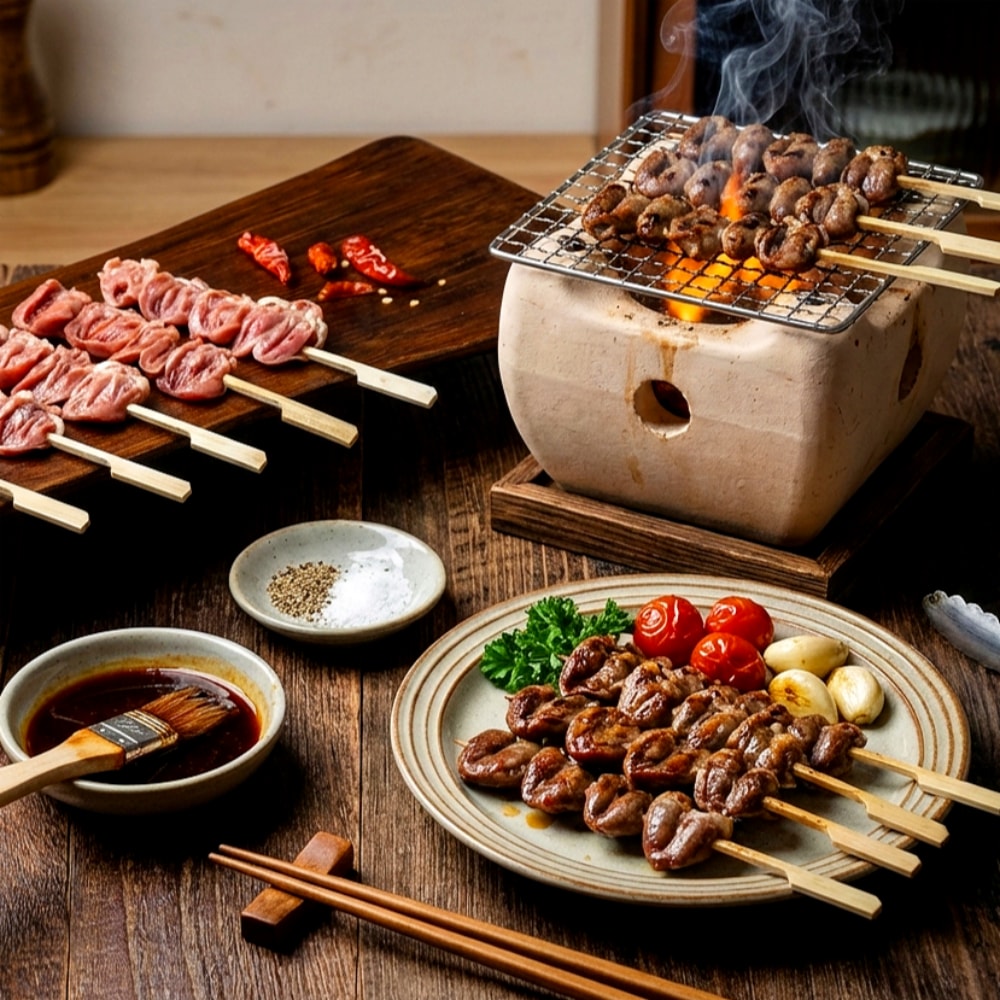 욜로부로 국내산 닭 염통꼬치 800G + 꼬치소스 330G