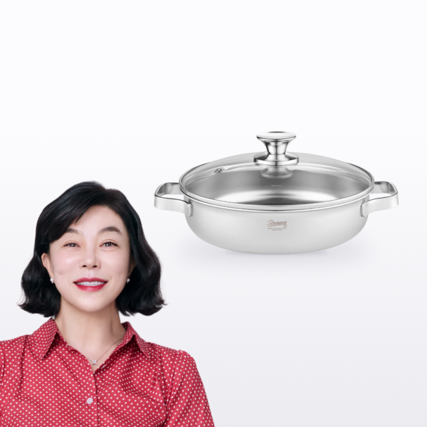 무연마제 스테인리스 통5중 전골냄비 24cm