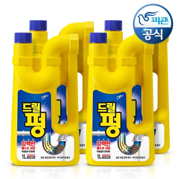강력 배수관세정 드릴펑 1L x4개