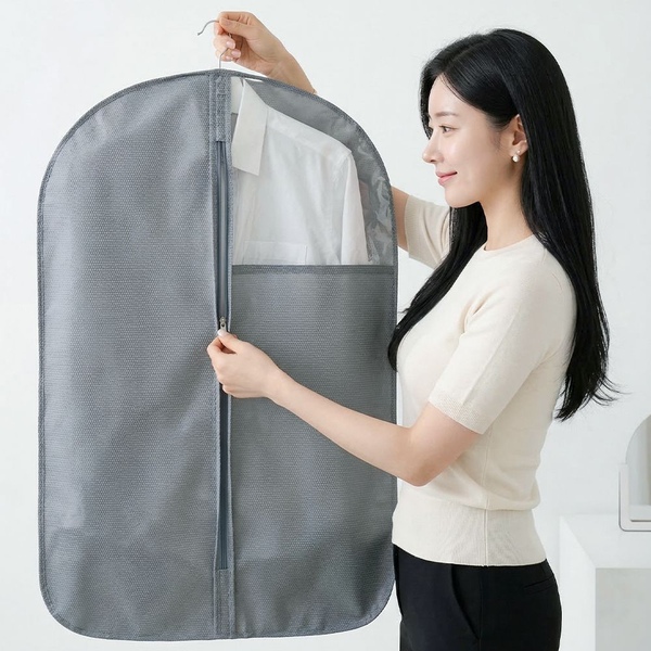 더명품 부직포 옷커버 고급 명품 의류커버 패딩 코트 보관
