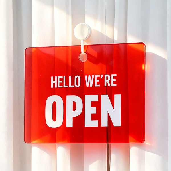 OPEN CLOSED 오픈클로즈 팻말 안내판 안내 표지판