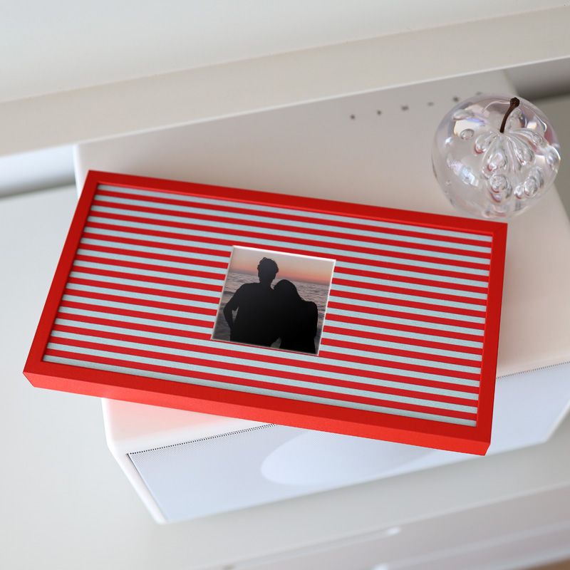 아트밀 SNS 트렌드 레드 프레임 컬러 포인트 사진액자 - Red 13x25cm stripe