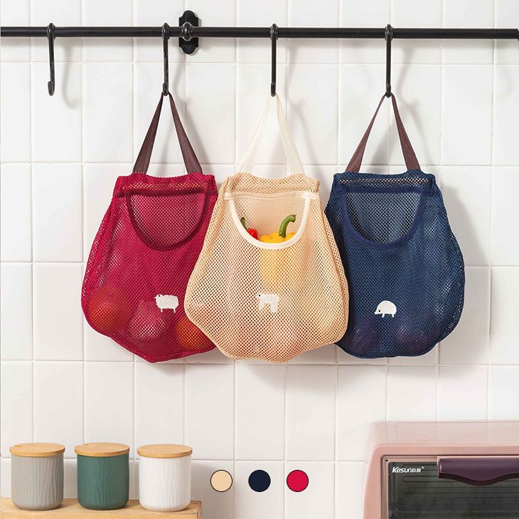 리빙앤소품 다용도 메쉬 과일 채소 마늘 양파 보관망 3colors - 최저가 1,900원
