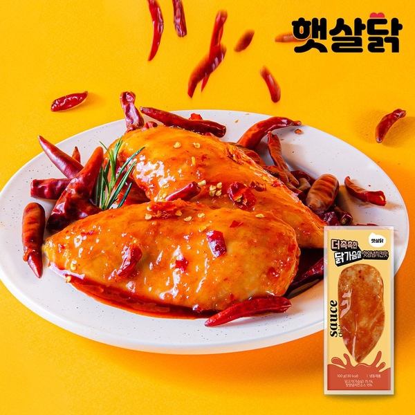 더촉촉한 닭가슴살 핫양념치킨맛 100g