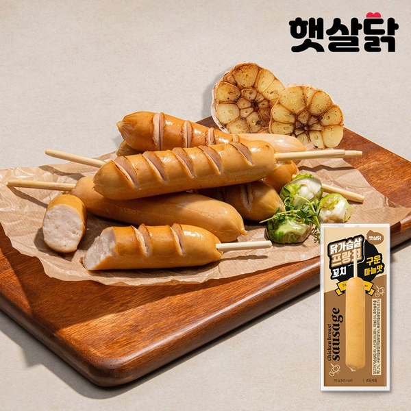 닭가슴살 프랑크 꼬치 구운마늘맛 70g