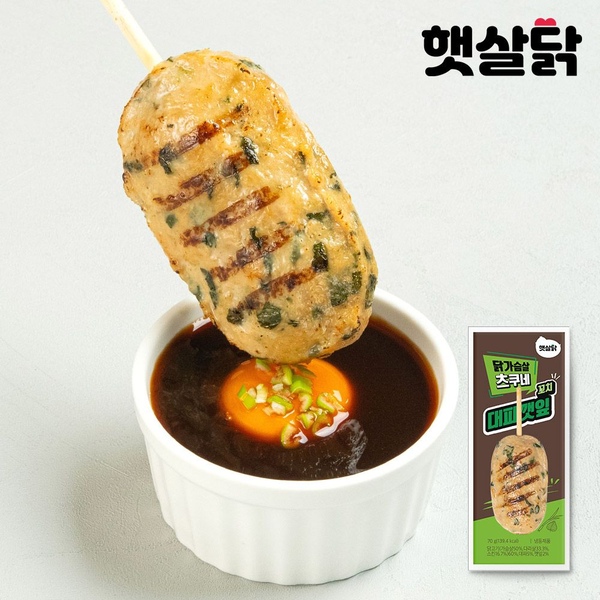 닭가슴살 츠쿠네 꼬치 대파깻잎 70g