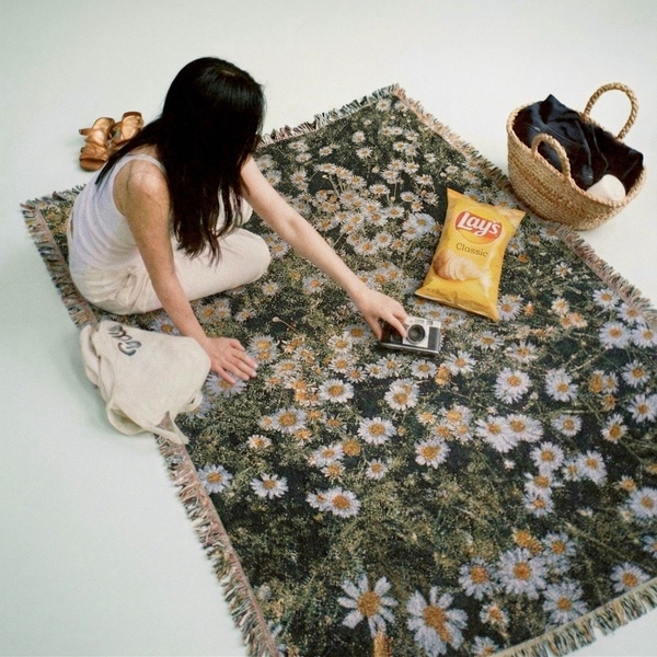 데이지 우븐블랭킷 Blanket_daisy 월행잉 피크닉매트 블랭킷