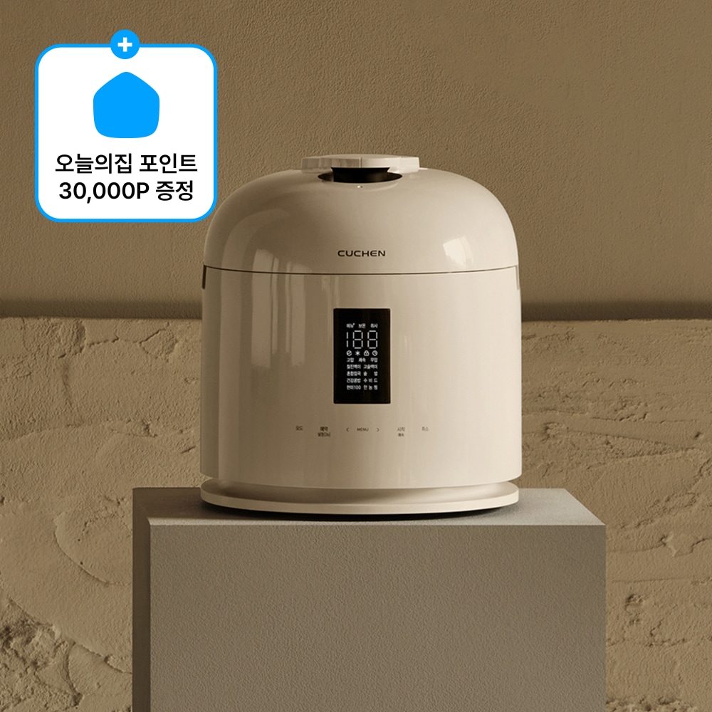 오늘의집 쿠첸 123 6인용 풀스텐 듀얼프레셔 IH밥솥 CRT-XPD0680SEGI