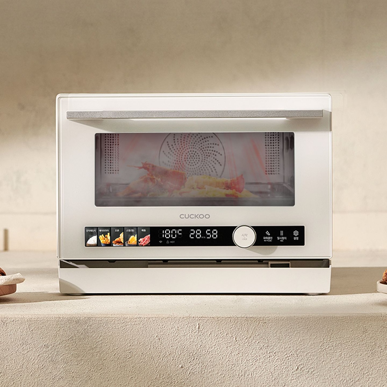 카카오페이39.8만! 직화스팀오븐 25L IoT 전자레인지 에어프라이 오븐