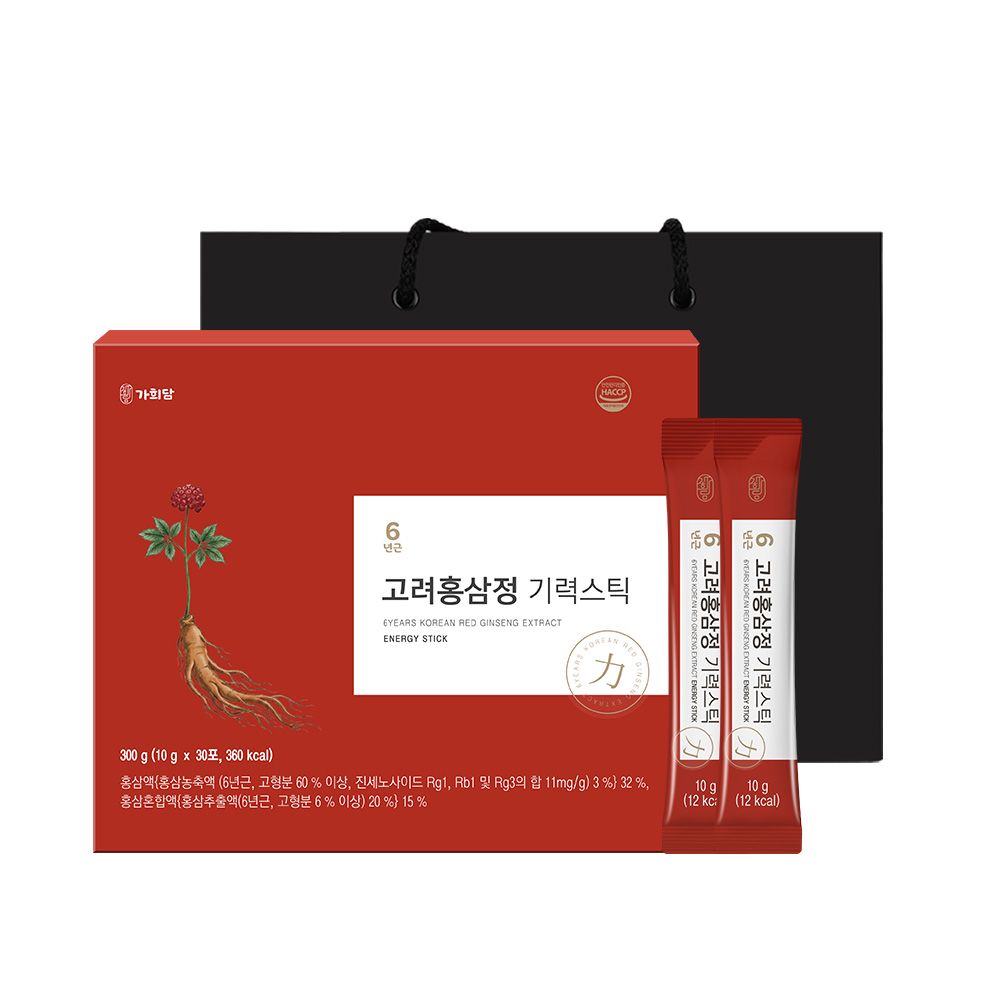 6년근 고려홍삼정 기력스틱 10g x 30포 홍삼스틱 가격 비교 가희담 6년근 고려홍삼정 기력스틱 10g x 30포 홍삼스틱