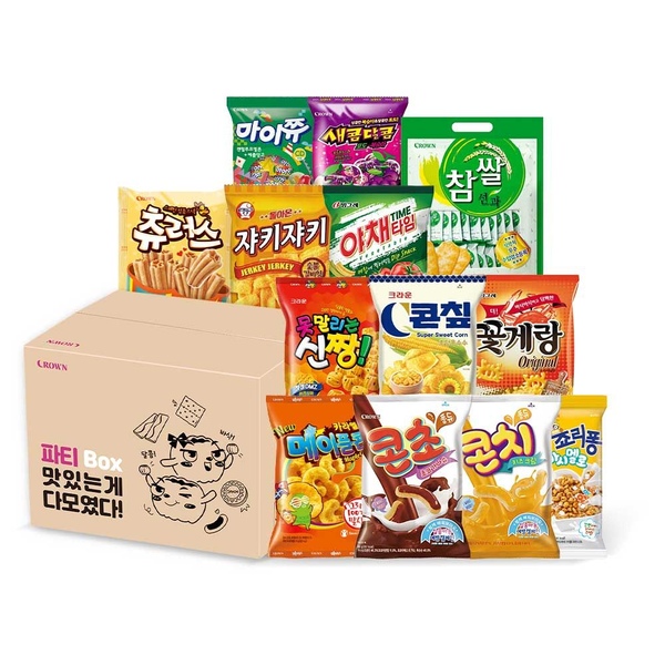 봉지과자 까까파티 세트(13p) / 참쌀 신짱 죠리퐁 츄러스 콘칩