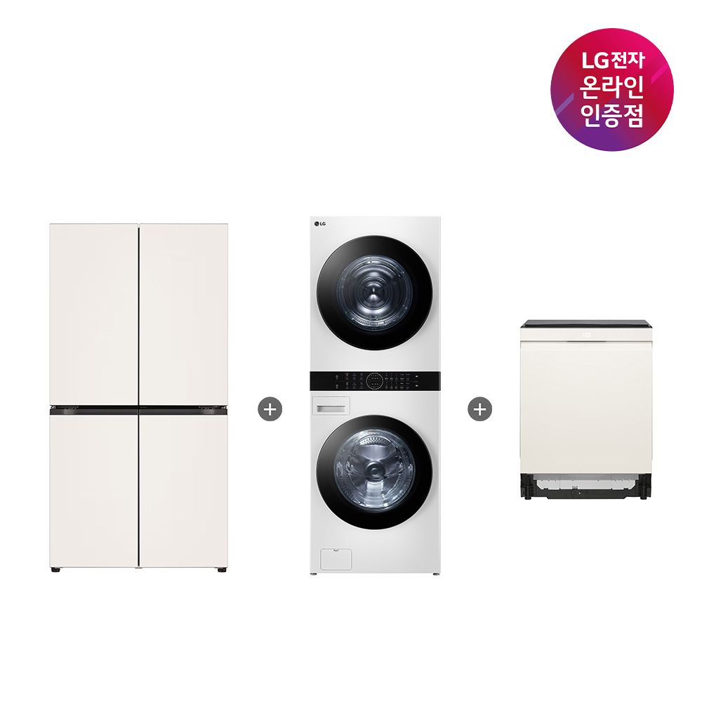 LG 냉장고+워시타워+식기세척기(T876MEE111+W2421WAMR+DUE6BGL1E) 가격 비교 LG전자 LG 냉장고+워시타워+식기세척기(T876MEE111+W2421WAMR+DUE6BGL1E)