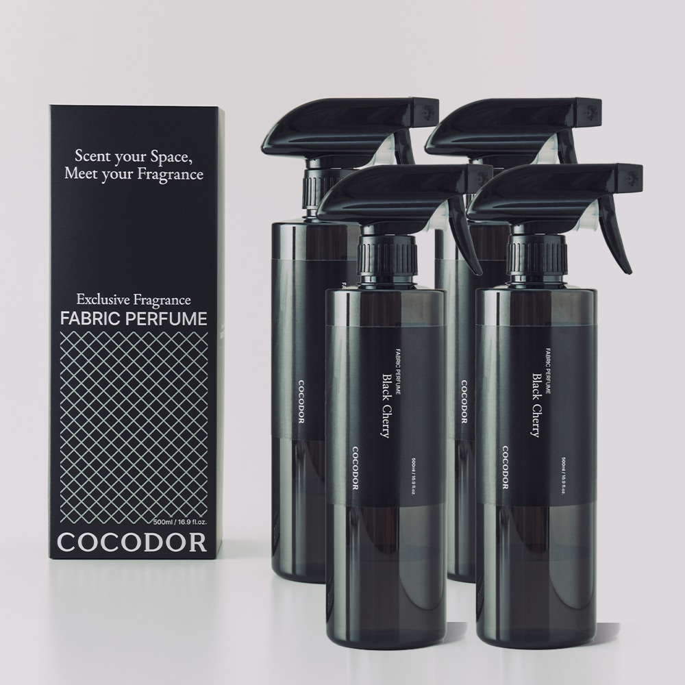 오늘의집 코코도르 2+2 대용량 섬유탈취제 500ml 4개 (드레스룸 룸스프레이 섬유향수)
