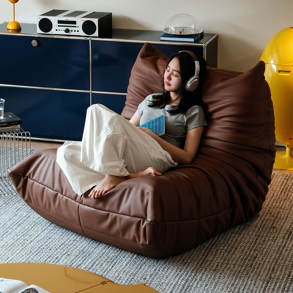 타가 비건 나파레더 가죽 1인 좌식 소파 3colors