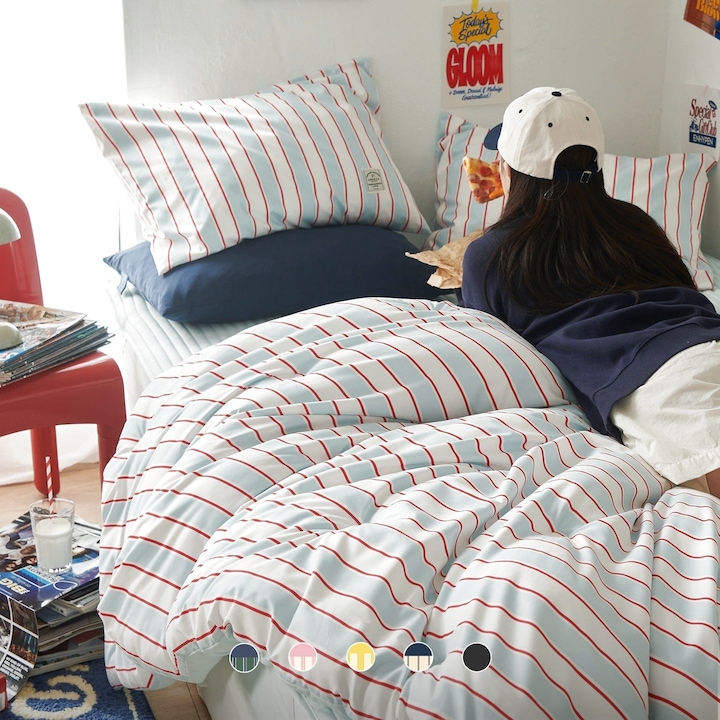 [오늘의집] 쁘리엘르 높은 재구매율 퐁신퐁신 16컬러 사계절 유어메이트 워싱 차렵이불 풀세트