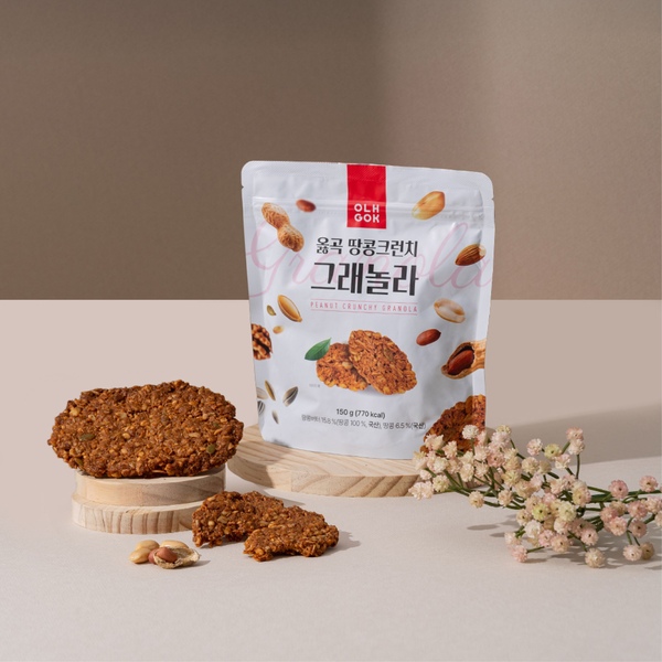 땅콩 크런치 그래놀라(땅콩/카카오) 150g 2종