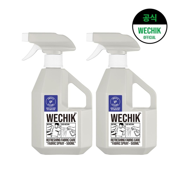 섬유 탈취제 그린티향 500ml 2개