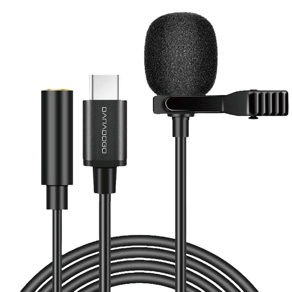 바라보고 유튜브 촬영용 C타입 듀얼 스마트폰 핀 마이크