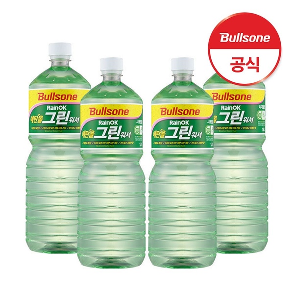 레인OK 에탄올 그린워셔 1800mlx4개