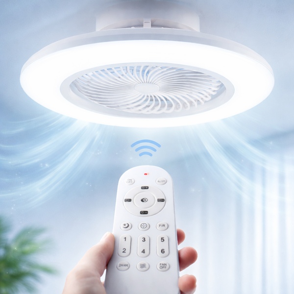LED 스윙써큘레이터 360도회전 조명 천장선풍기 실링팬 디밍 색온도변환 리모컨포함