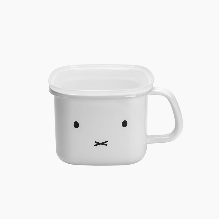 에지리 [하주 PICK] 미피 페이스 법랑 사각저그 1.5L