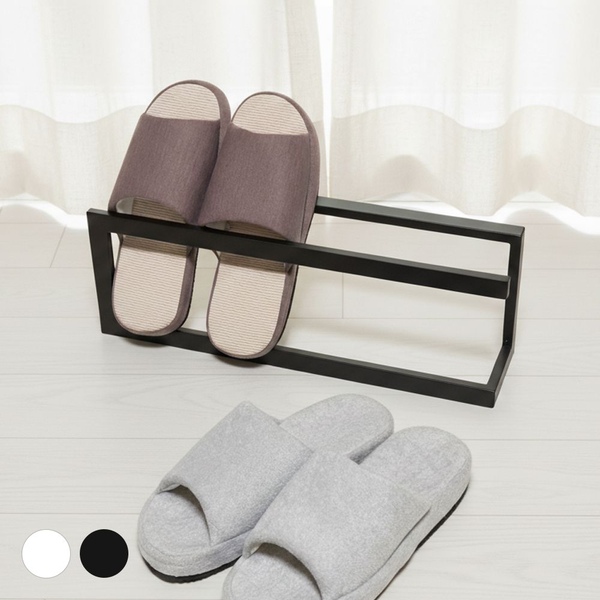 유니크한 형상의! 철제 실내화 슬리퍼 거치대 (2colors)