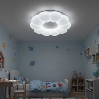 LED 몽글 구름방등 60w 키즈방등 어린이 아기방 조명 인테리어 주광색 6500k