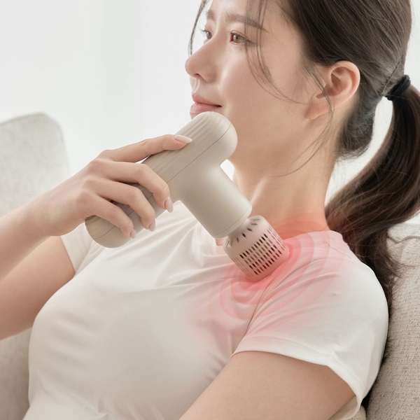 5 in 1 냉온열 마사지건 휴대용 미니 무선 진동 마사지기