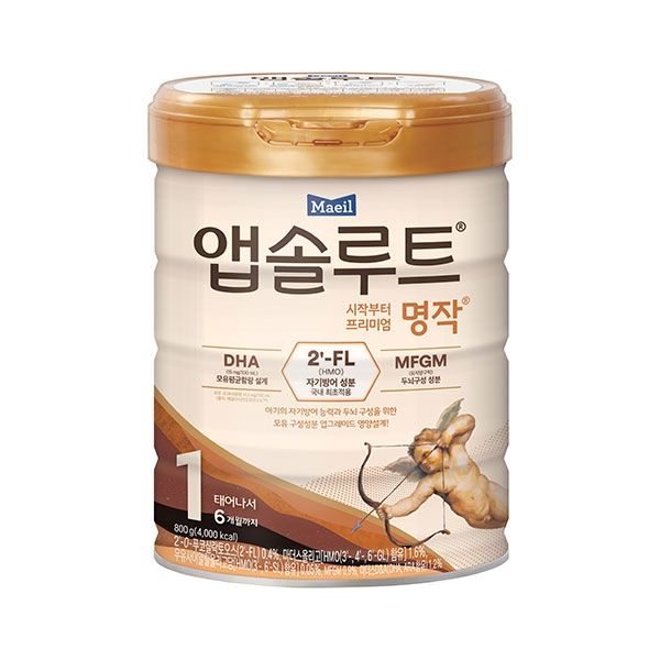 매일유업 앱솔루트 명작 2FL(HMO) 분유 1단계(0~6개월) 800g 1캔