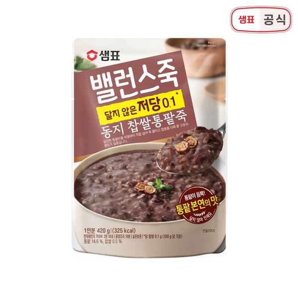 밸런스죽 동지 찹쌀통팥죽 420g