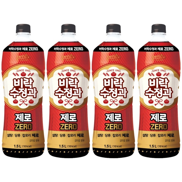 비락 수정과 제로 1.5L 4개