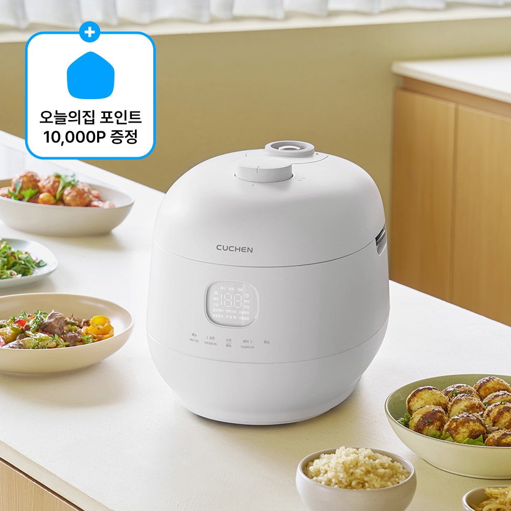 오늘의집 브레인 풀스텐 듀얼 10인 IH압력밥솥 CRH-TWS1010MW