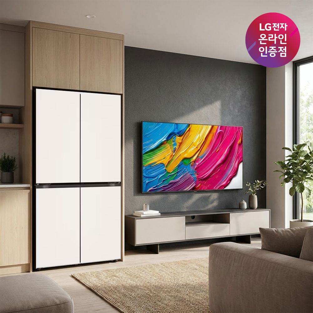 LG 오브제컬렉션 냉장고 + LG QNED (T876MEE111 + 86QNED75AEA) 가격 비교 LG전자 LG 오브제컬렉션 냉장고 + LG QNED (T876MEE111 + 86QNED75AEA)