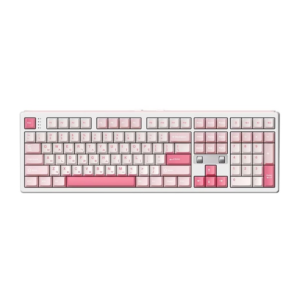 archon AK68 DualDial 유무선 기계식 키보드 딸기라떼, 저소음 디딤돌