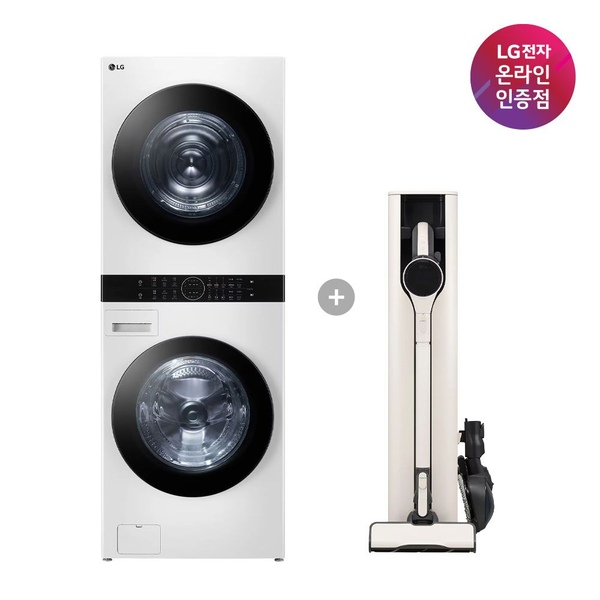 LG 트롬 워시타워 + LG 코드제로 A9S (W2421WAMR + AI927WA)