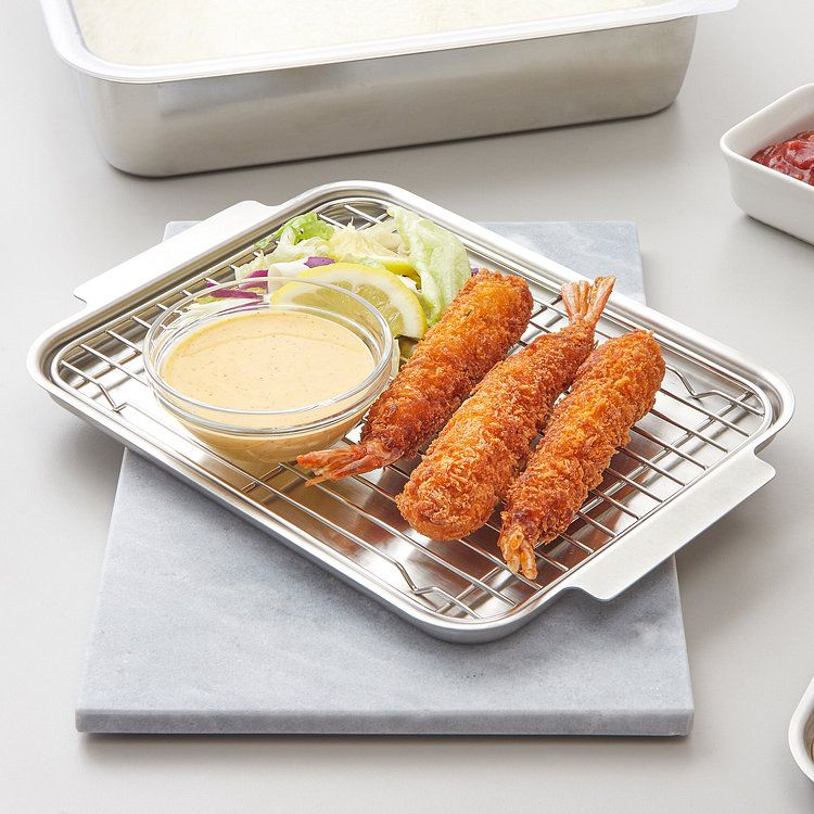 스텐 플레이팅 트레이받침 세트_중_19.5x27.7cm 가격 비교 JAJU(자주) 스텐 플레이팅 트레이받침 세트_중_19.5x27.7cm