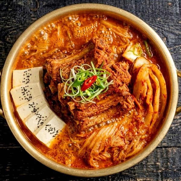 등갈비가 듬뿍! 자글자글 양푼이 등갈비 김치찜 500G 2팩