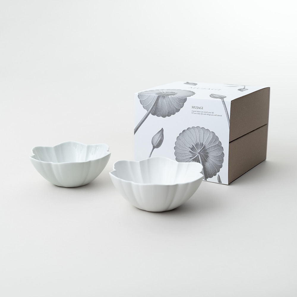 무자기 6잎 둥근 꽃 보울 2p 세트 Flower 06 round bowl 2p set