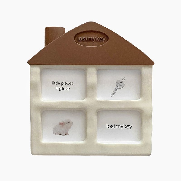 Window House 4cut Frame (Cocoa Cream)