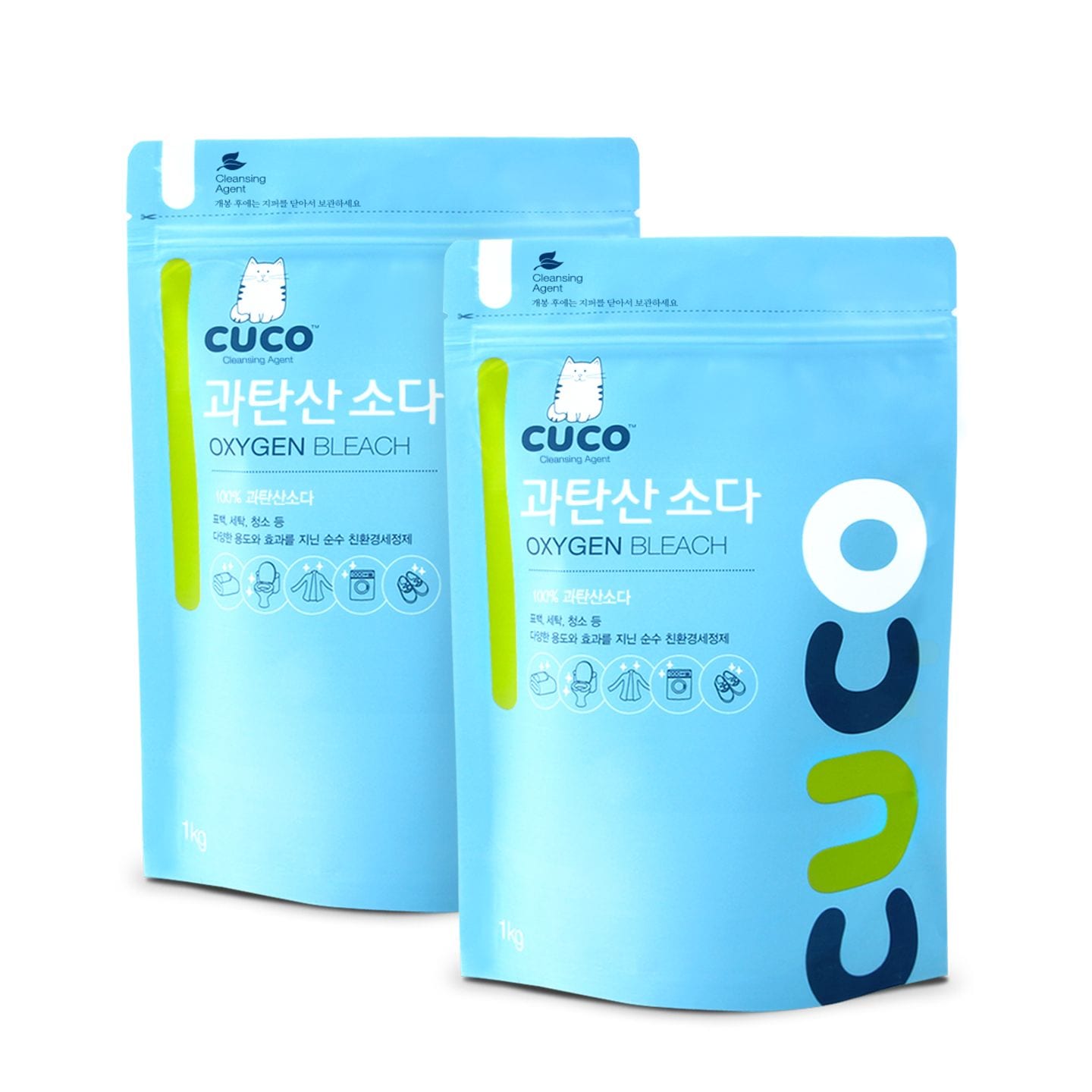 CUCO 한내음 과탄산소다 1kg 베이직 X 2개