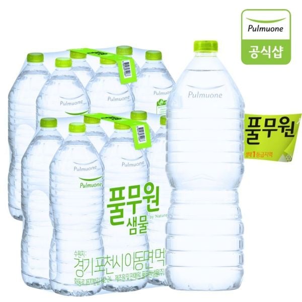 풀무원샘물 풀무원샘물 무라벨 생수 2L 12개