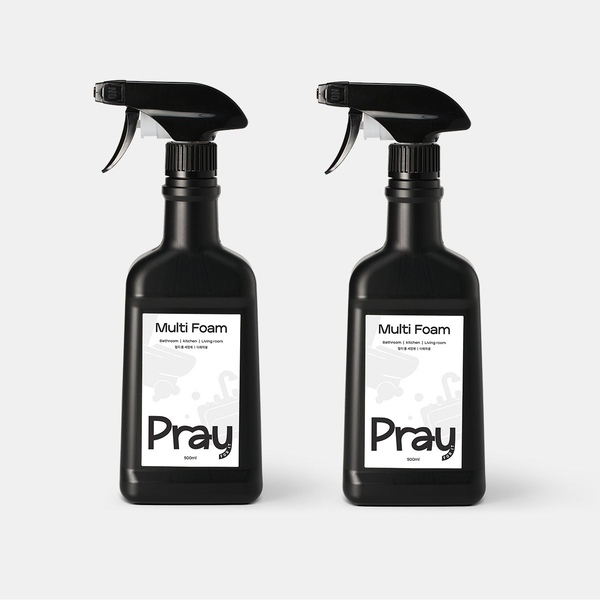 멀티 폼 다목적 클리너 세정제 세제 주방 렌지 후드 기름 찌든 때 제거 500ml, 2개