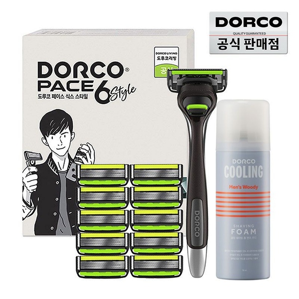 페이스6 Style 면도 기획세트 2호(핸들1+날 총11입+폼)